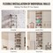 Wall Mounted Industrial Pipe Shelf 5 Tier Wood Storage Unit